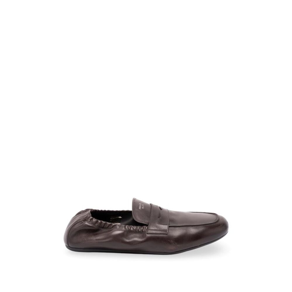 Prada Men Shuffle Antiqued Leather Loafers
